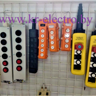 Пост управления ПКТ для тельферов (карболитовый корпус, IP65, 6 кнопок, ключ-марка) Пост управления ПКТ для тельферов (карболитовый корпус, IP65, 6 кнопок, ключ-марка)