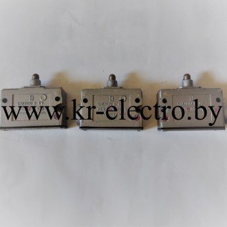 Микропереключатель МП-1302 универсальный (AC/DC, штоковый привод) Микропереключатель МП-1302 универсальный (AC/DC, штоковый привод)