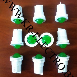 Светодиодный индикатор СКЛ-11Б-Л-2-220-Р140 (зеленый, Ø11 мм, 220В AC) Светодиодный индикатор СКЛ-11Б-Л-2-220-Р140 (зеленый, Ø11 мм, 220В AC)