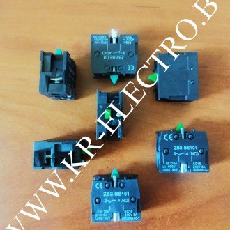 Блок контактов ZB2-BE 101 (1НО+1НЗ, 10А) Блок контактов ZB2-BE 101 (1НО+1НЗ, 10А)